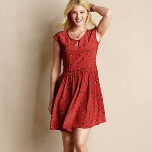 Lands End Canvas Silk Keyhole dress